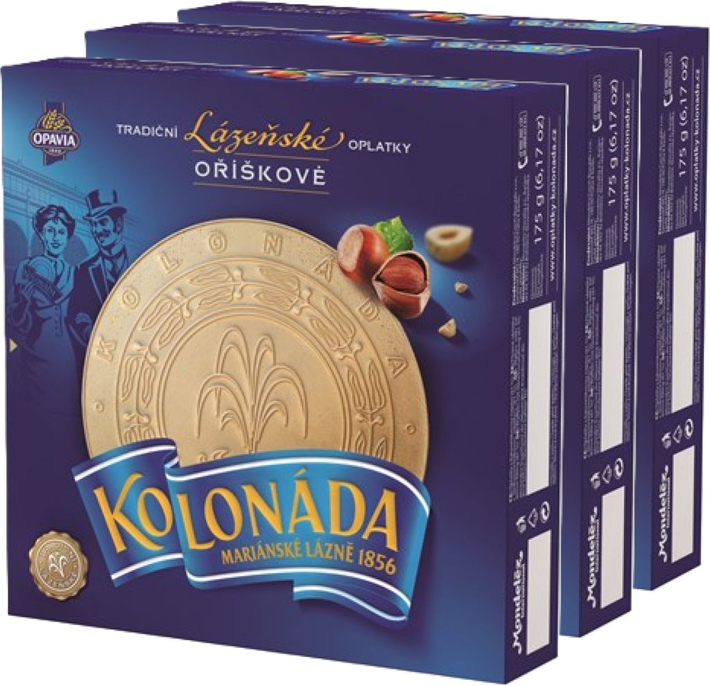OPAVIA Kolonada Biscuits de cure aux noisettes 3 x 175 g Image du produit 