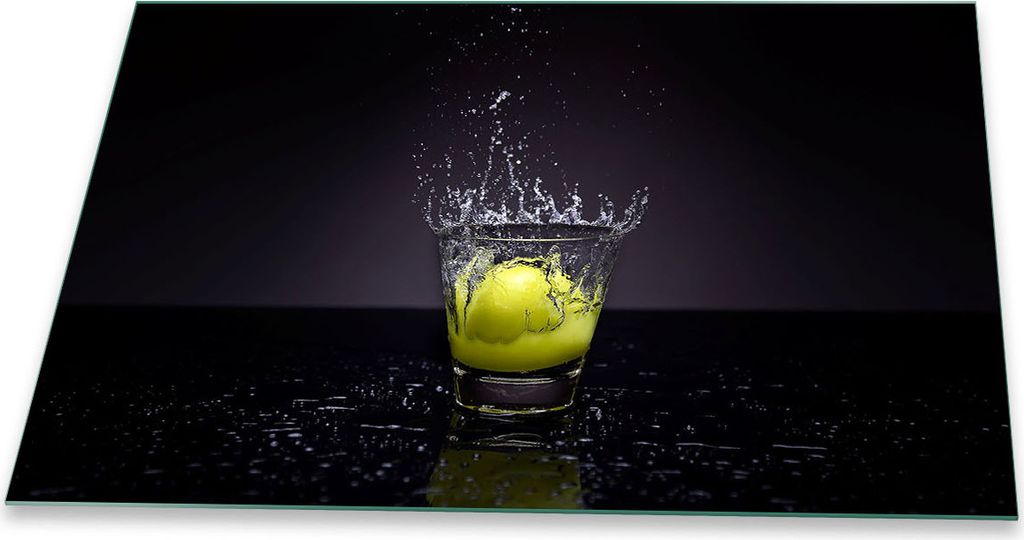 Herdabdeckplatte Glaskeramik 1 Teilig 80x52 Obst Grün Abdeckung Glas Spritzschutz Deko