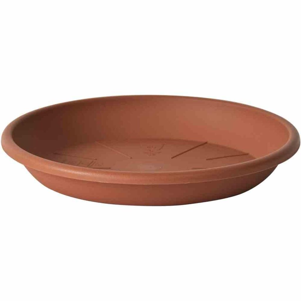 euro3plast 148-601 MEDEA Untersetzer Ø 52c m, passend für Ø 55 cm Kübel, terracotta (1 Stück)