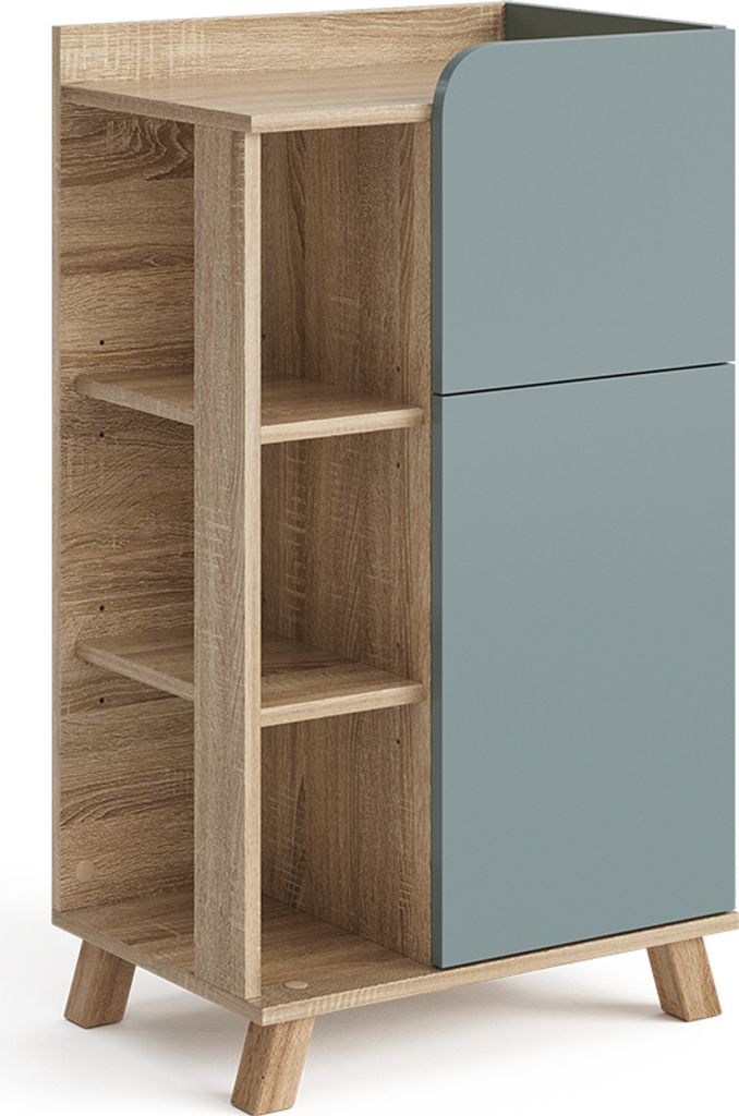 Spodná skrinka Vicco Karen Sonoma/modrá 50 x 90 cm s Obrázok produktu 