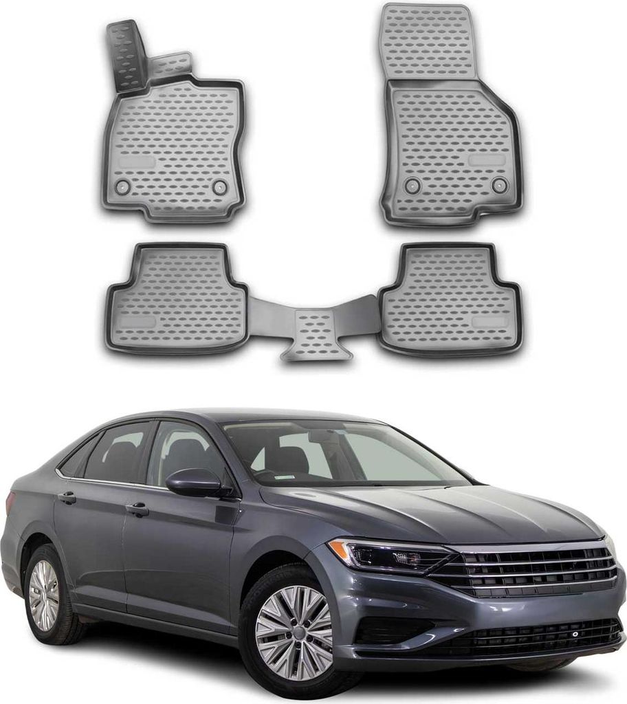 2018-2020 VW Jetta Fußmatten TPE Grau 4 tlg