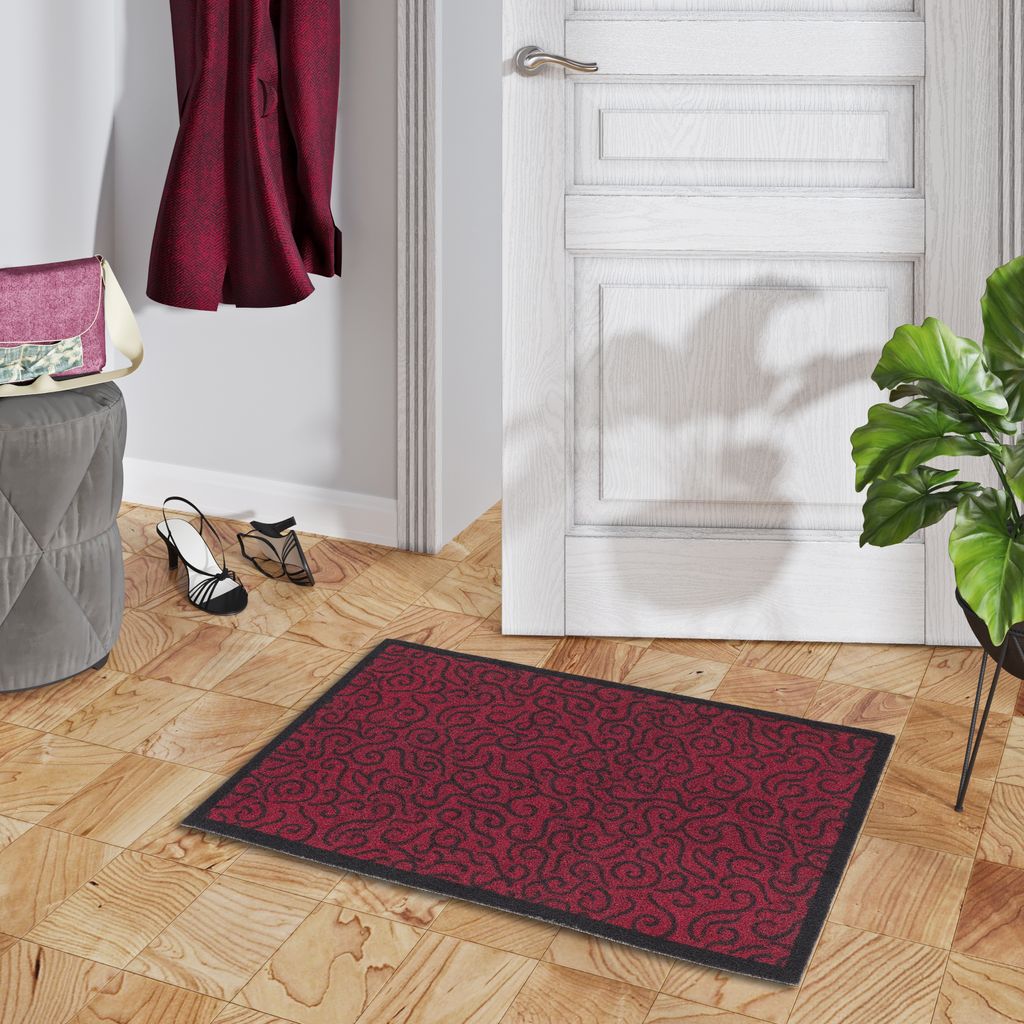 Fußmatte Sauberlauf Superclean Rot, Größe:60x90 cm