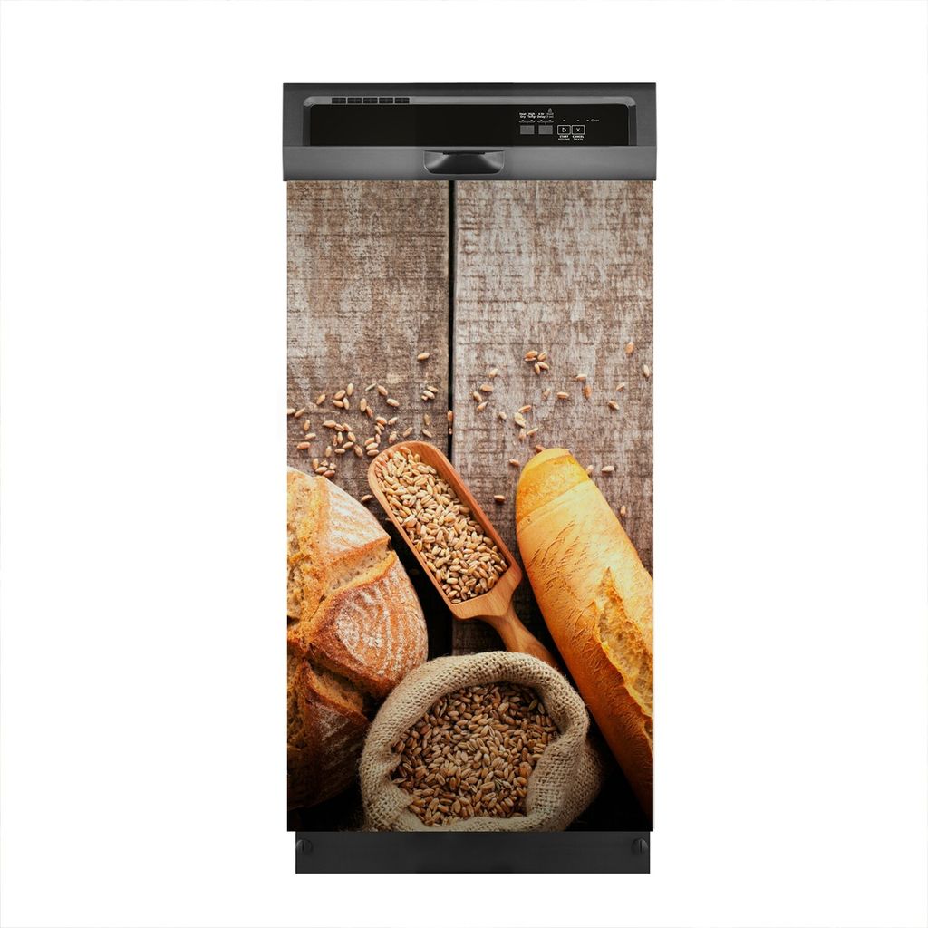 Magnete Dekorative 45x80 cm Küche Magnetmatte Spülmaschine - gebackenes Brot