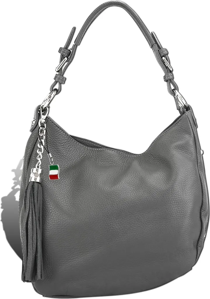 Sac cabas cuir gris anti-rayures grand volume qui ferme bien