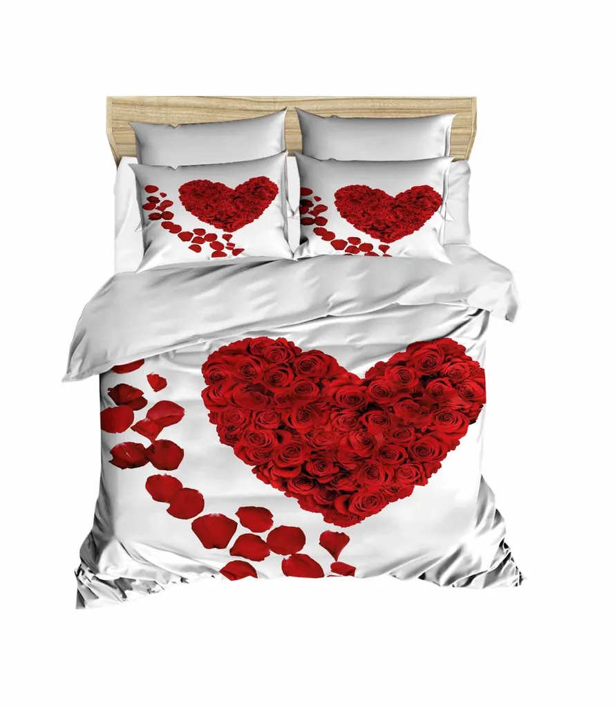 Set Copripiumino L'Essentiel Rosso 240x220 King Size | Prezzo Top