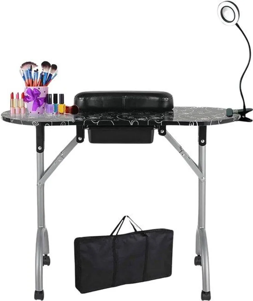 Table de manucure et de pédicure gain de place pour petits salons de beauté