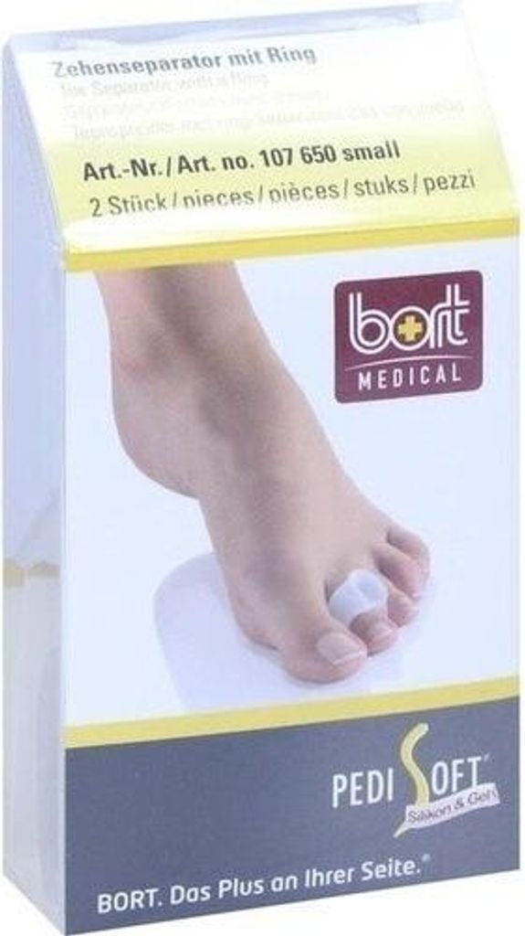 BORT PediSoft Zehenseparator m.Ring small transp.