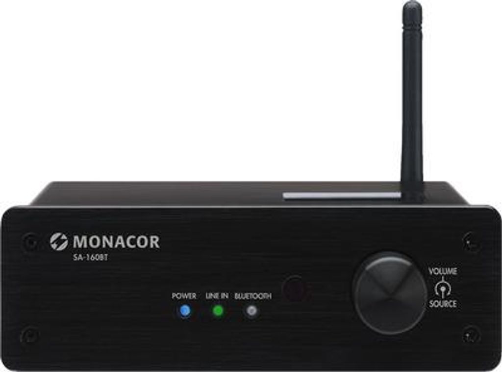 MONACOR SA-160BT Mini-Stereo-Verstärker, 2 x 30 W