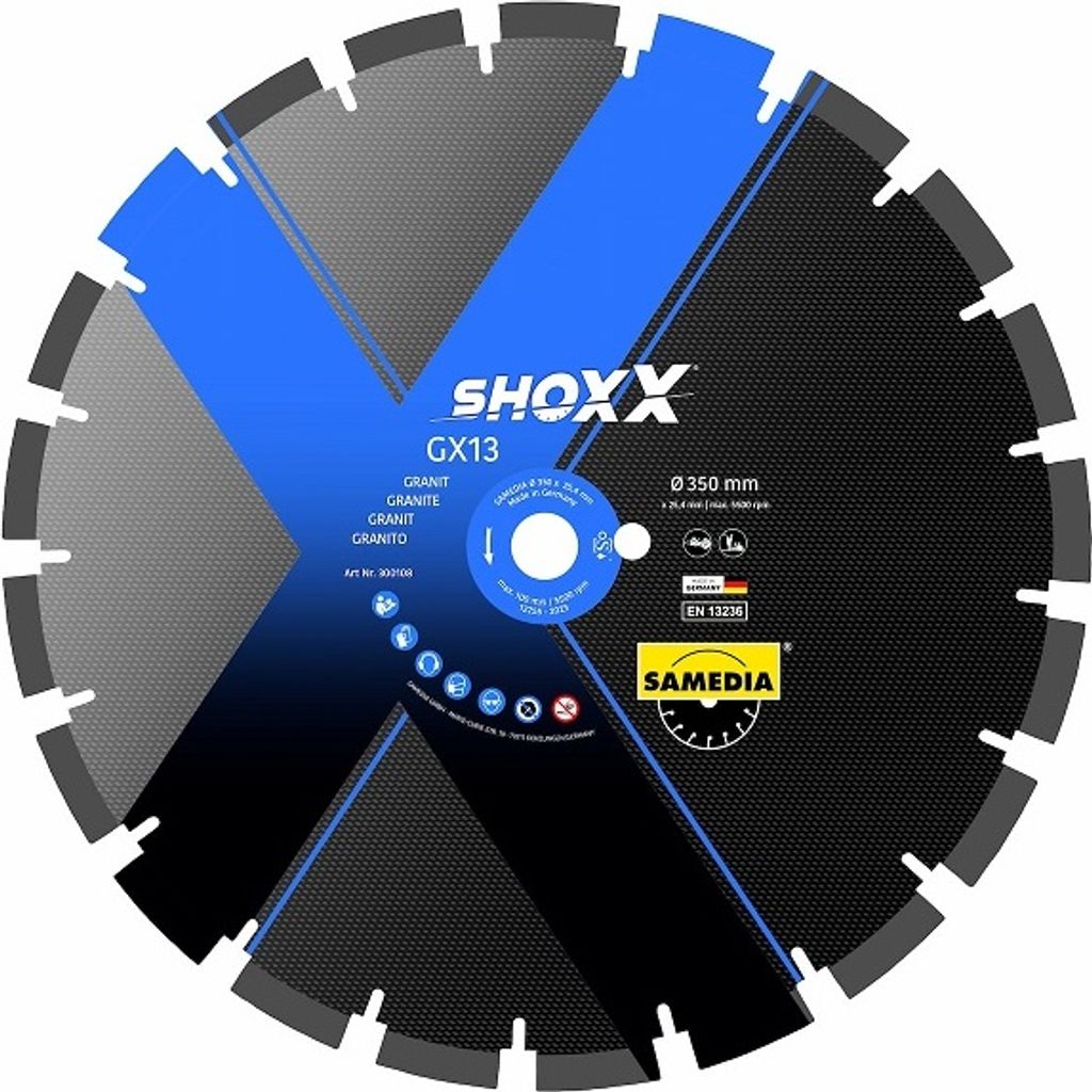 Samedia SHOXX GX13 Diamant-Trennscheibe Ø 400 mm / 30 mm