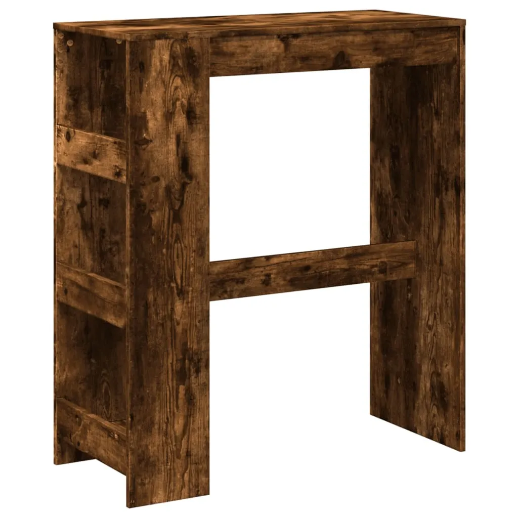Tavolo Alto da Cucina Rovere Fumé 90x40x103,5 - Soluzione Salvaspazio