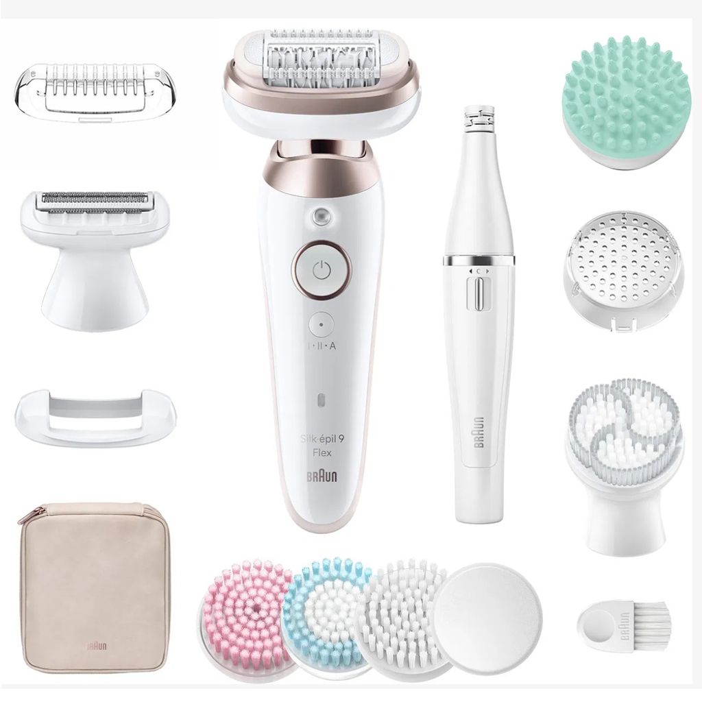 Braun Silk-épil 9 9-580 Flex 3D SkinSpa, weiß-gold Produktbild 