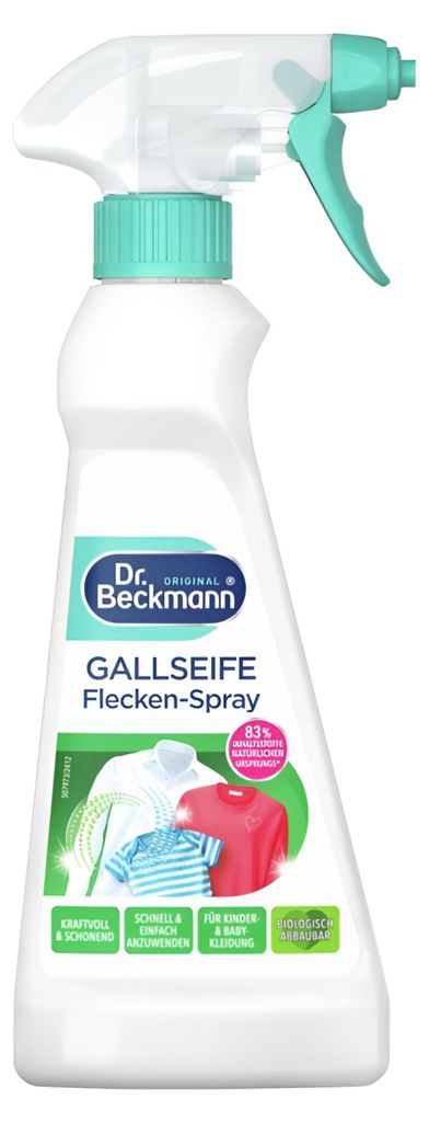 A product shot of a spray bottle of stain remover.