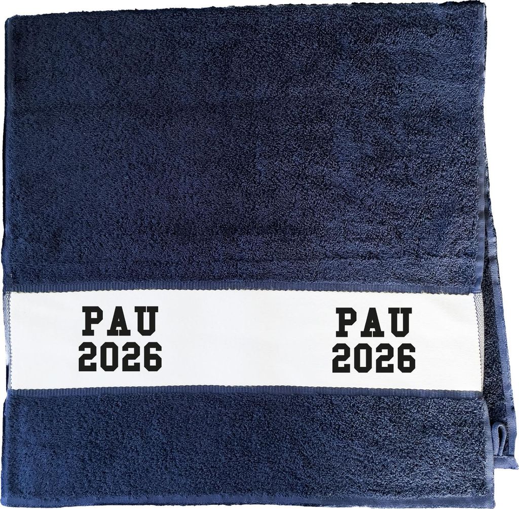 Huuraa Handtuch PAU 2026 Abschluss Spanien 50x100cm French Navy Baumwolle Handtuch Geschenkidee