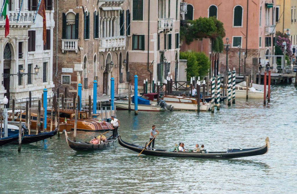 hansepuzzle 16089 - Gondel vor Venedig Puzzle, 500 Teile, Reisen, 46,0 x 30,0cm mit hochwertiger Aufbewahrung, Kartonbox & Beutel