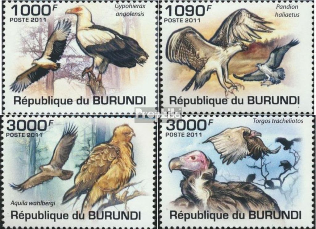 Briefmarken Burundi 2011 Mi 2014-2017 (kompl. Ausgabe) Produktbild 