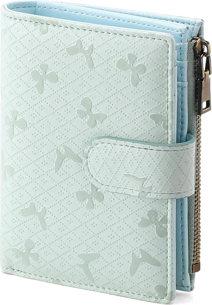 Portafoglio Slim Donna Verde RFID - Accessorio Smart Anticlonazione