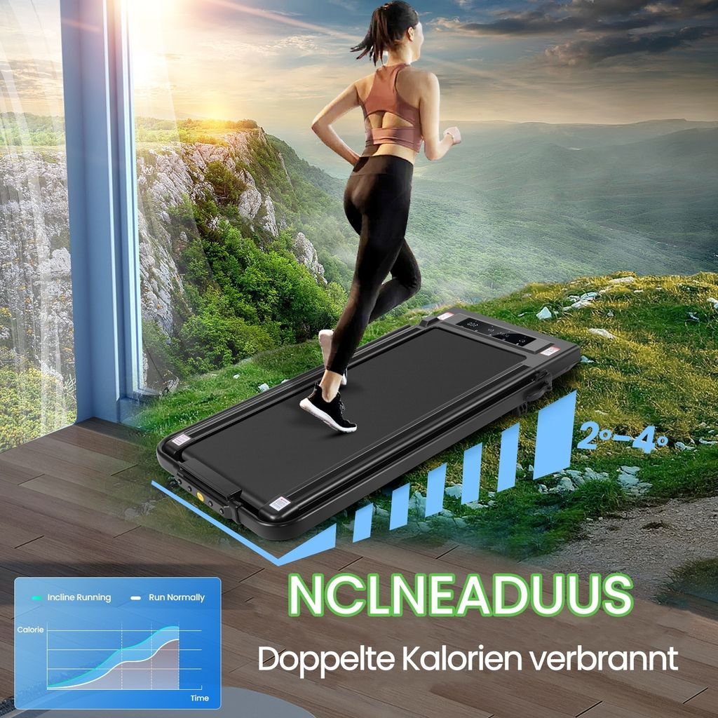 CAROMA klappbar Laufband 2,5 PS leiser Elektromotor 12 Produktbild 3