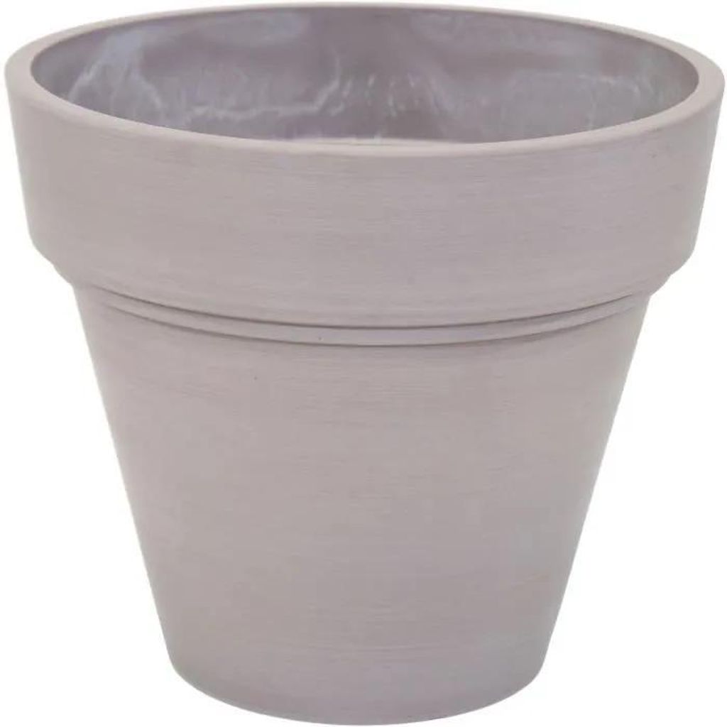 Blumentopf – MEGA COLLECTIONS – Ecostone Planter – Ø 55 cm – H 51 cm – Taupe