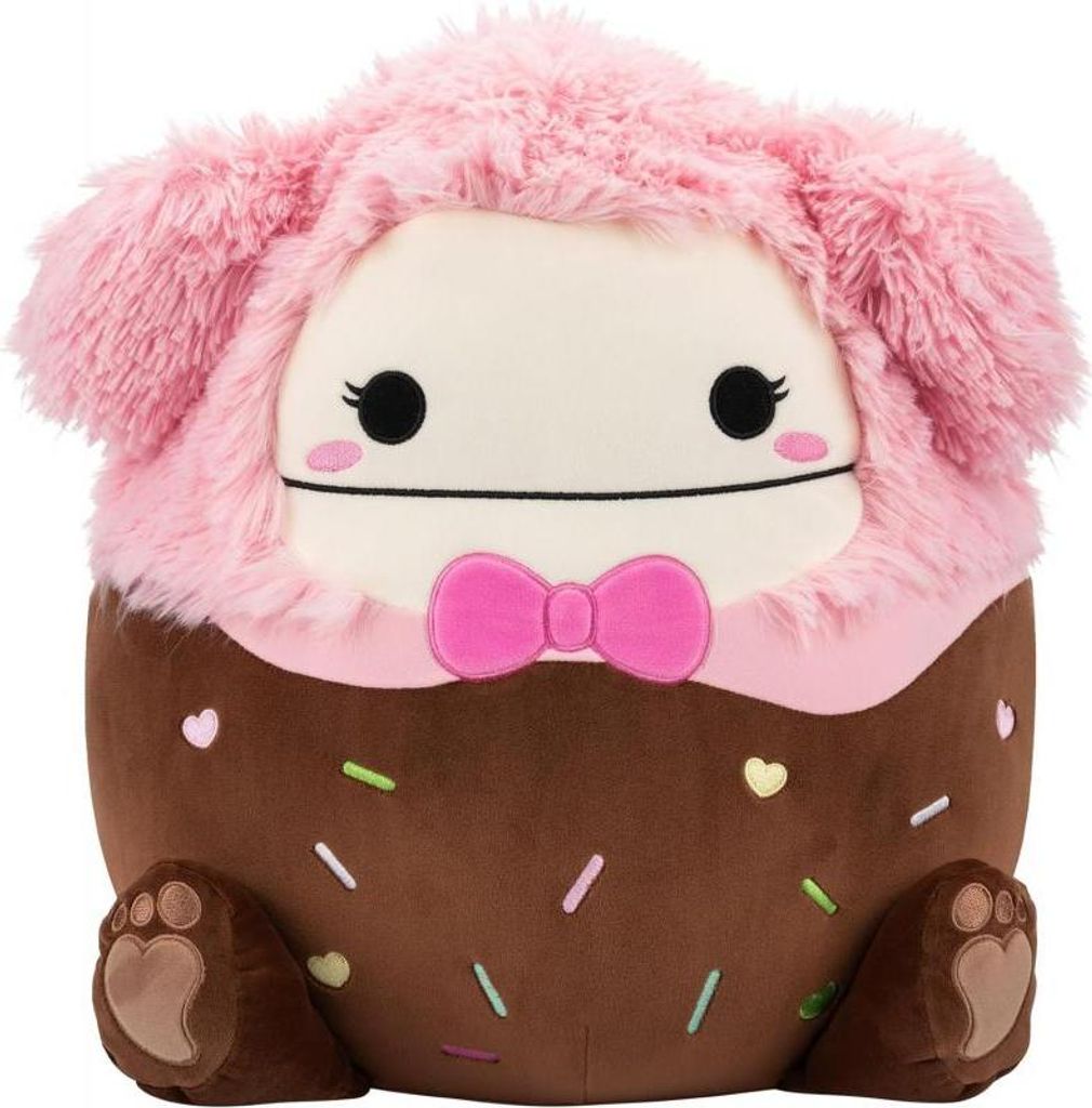Squishmallows SQVA01444 - Brina der Bigfoot mit rosa Fliege Produktbild 