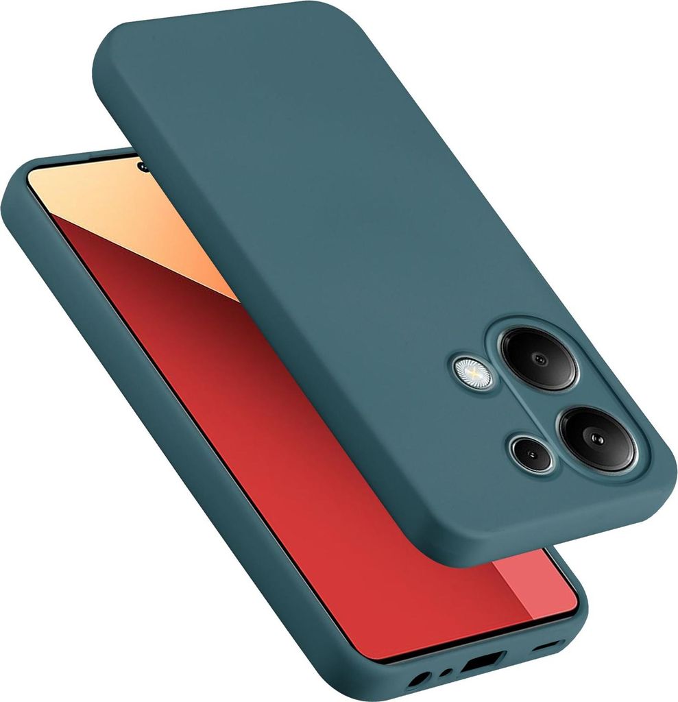 Cadorabo Hülle für Redmi Note 13 pro 4G Hülle Silikon Handyhülle Case aus flüssigem Silikon, Kratzfeste und stoßfeste Schutzhülle für Redmi...