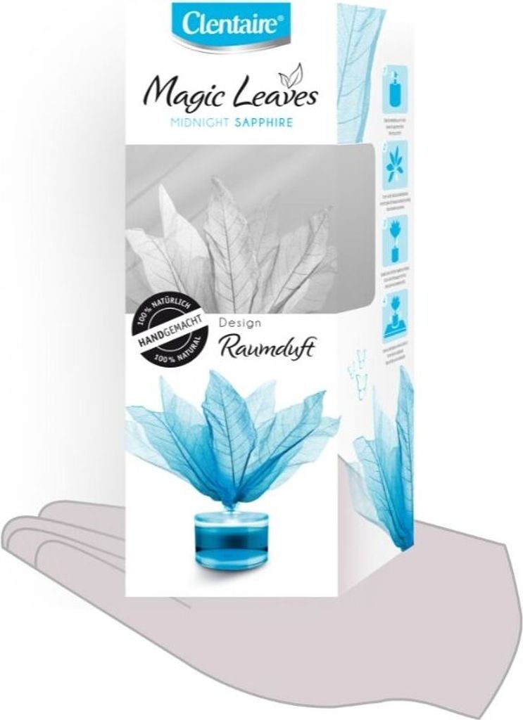 CLENTAIRE Magische Duftblätter Saphir 50ml Glas  | Stk Produktbild 
