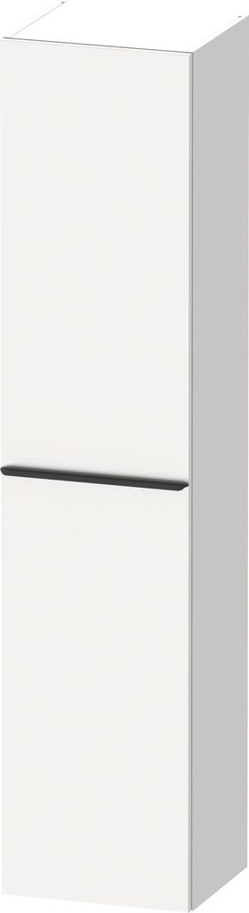 Duravit D-Neo Hochschrank, 400x1760x360mm, eine Tür, Türanschlag Rechts, 5 Glasfachböden, Griff Diamantschwarz, DE1328RBD180000