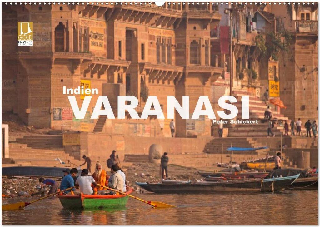 Indien - Varanasi (Wandkalender 2026 DIN A2 quer), CALVENDO Monatskalender
