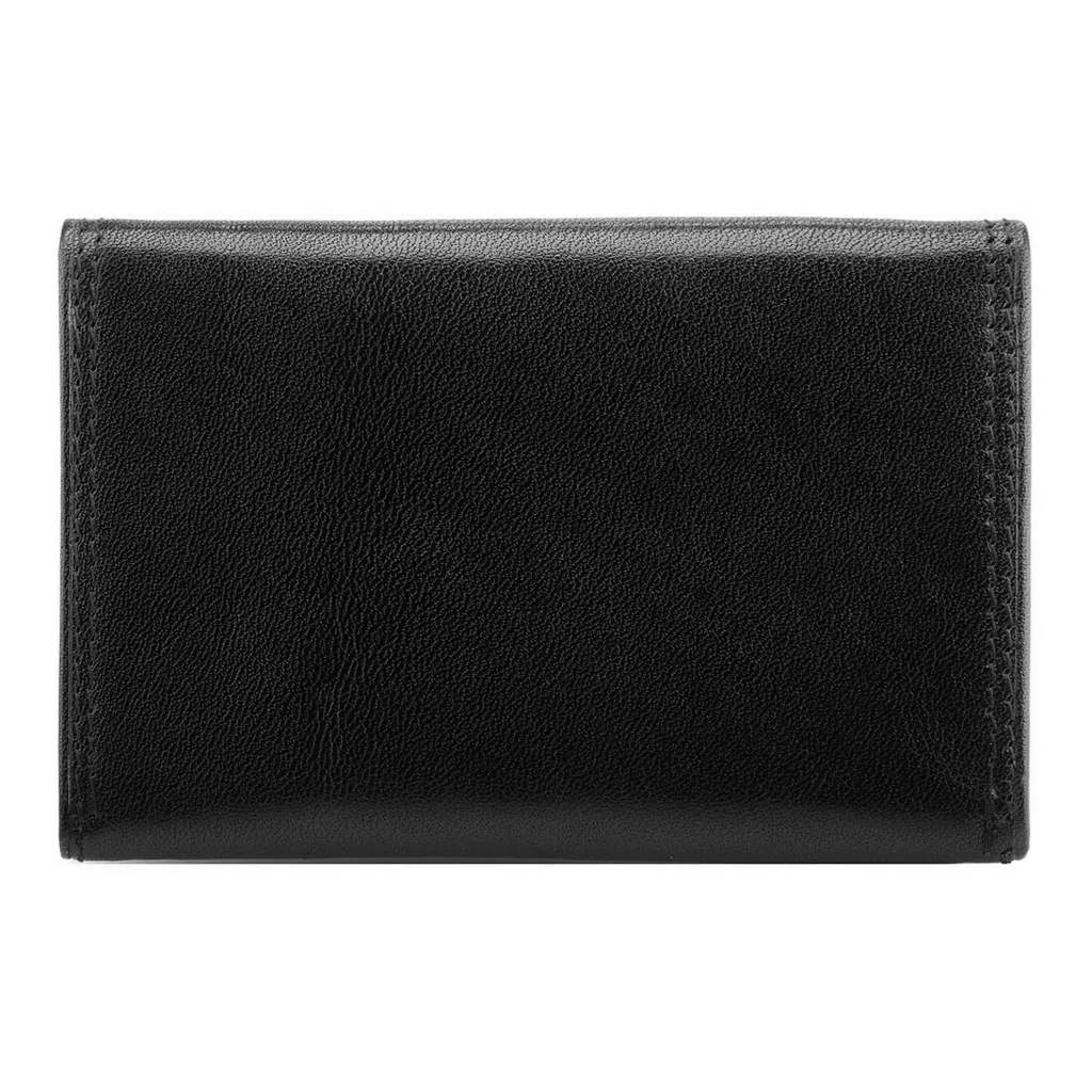 Etui cartes de visite DaVinci en cuir véritable noir format 8x11cm - 3