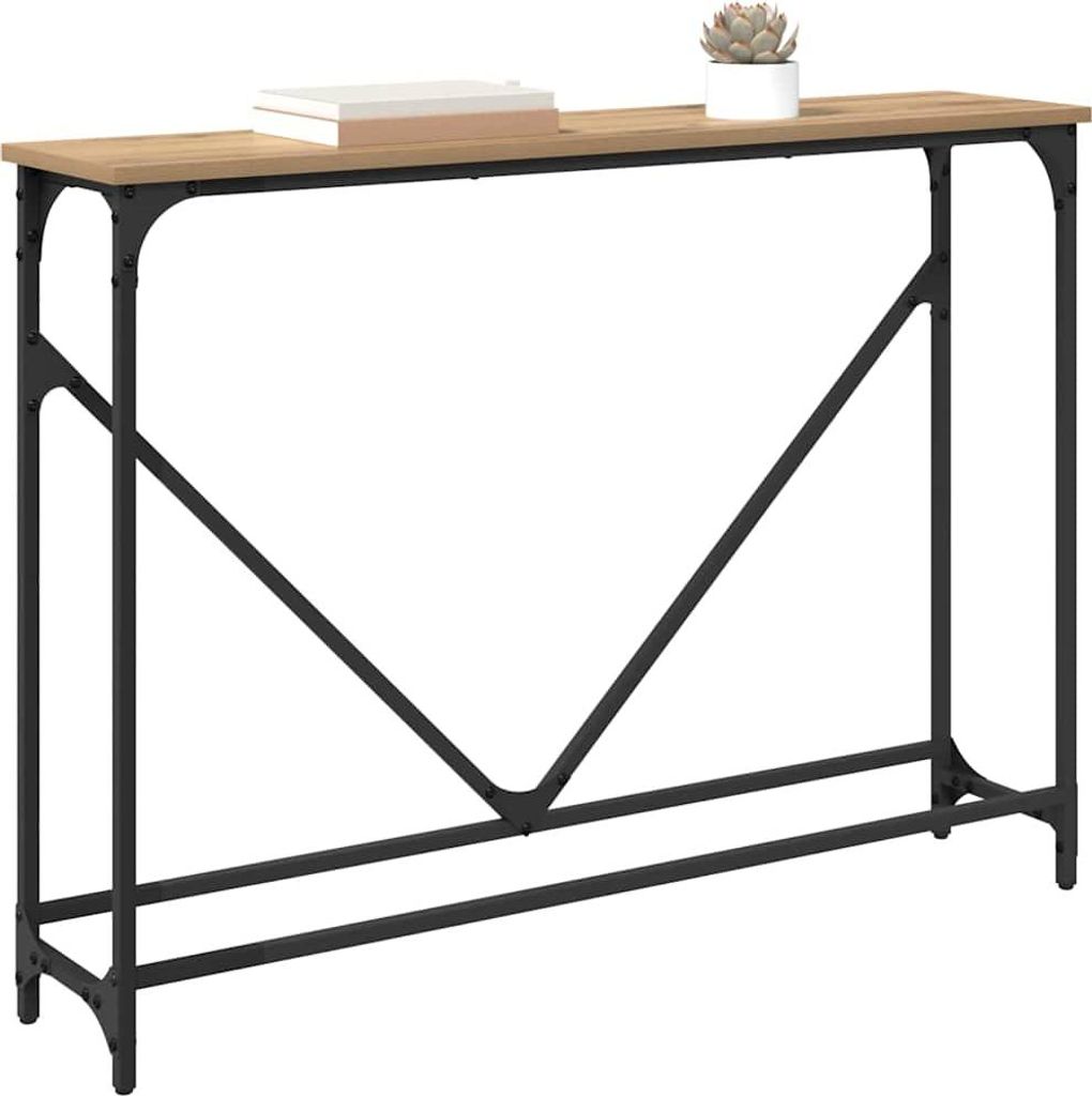 "Winter Sale" Konsolentisch Artisan-Eiche 102 x 23 x 75cm Holzwerkstoff - Konsolentische clorisNeu661025 - Konsolentische