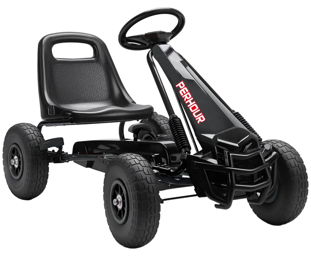 Kart à pédales enfant pneus EVA increvables et siège confort réglable