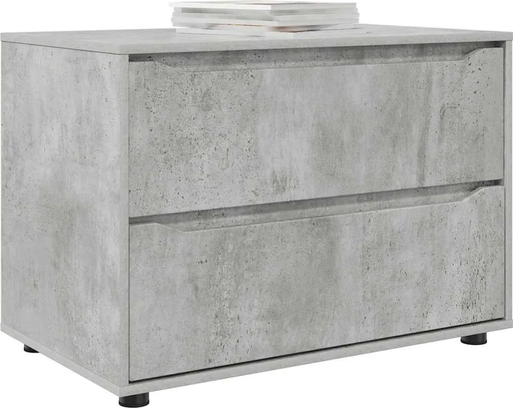 Armadio Grigio Cemento 80x48x57 cm - Mobile in Legno per Interni