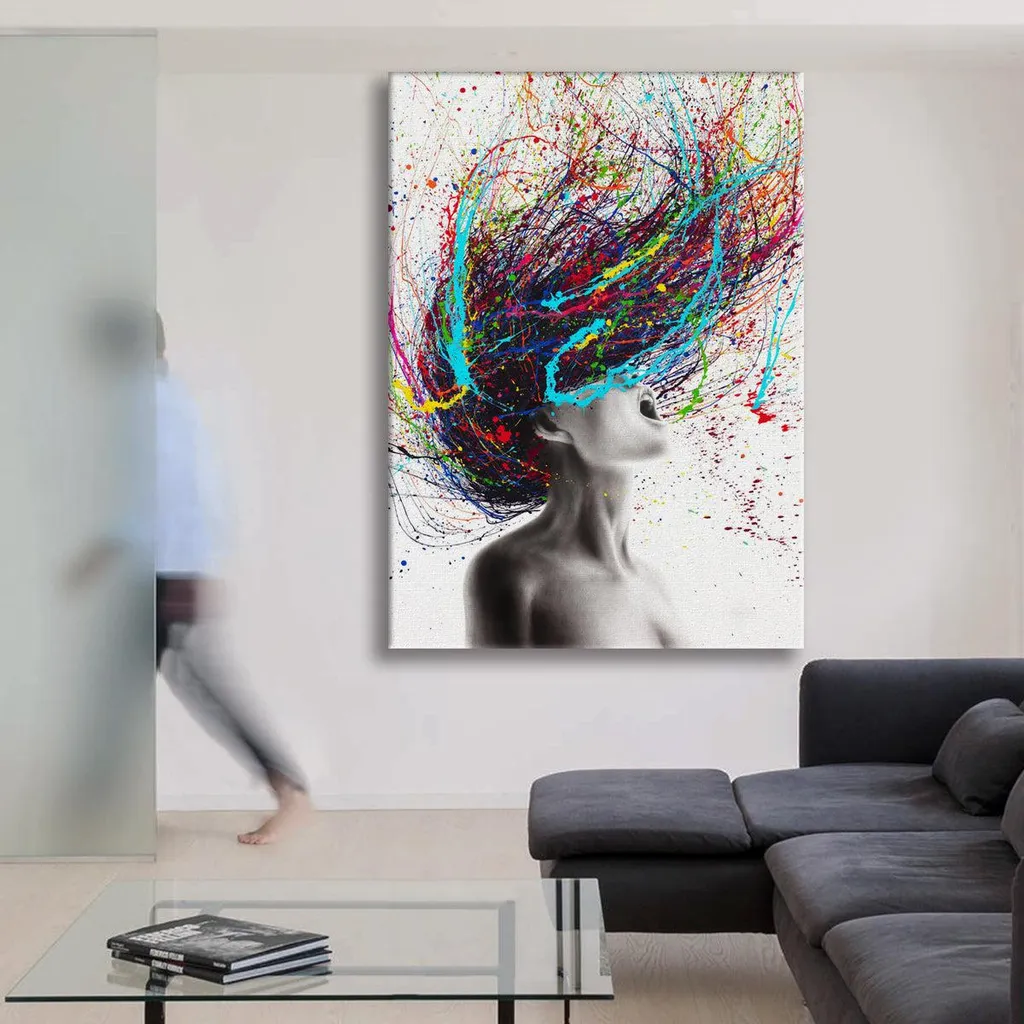 Brainstorm Quadro Tela 50x70 cm - Telaio Legno Massiccio Alta Resa