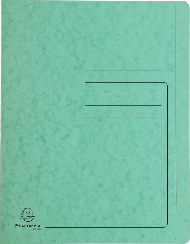 Exacompta 39993E Schnellhefter - A4, 350 Blatt, Colorspan-Karton, 355 g/qm, grün