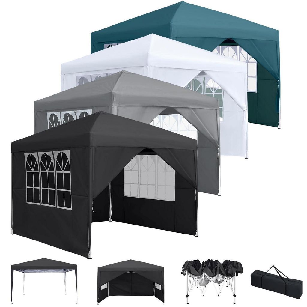 Faltpavillon 2.5x2.5m Schnellaufbau Gartenpavillon Produktbild 