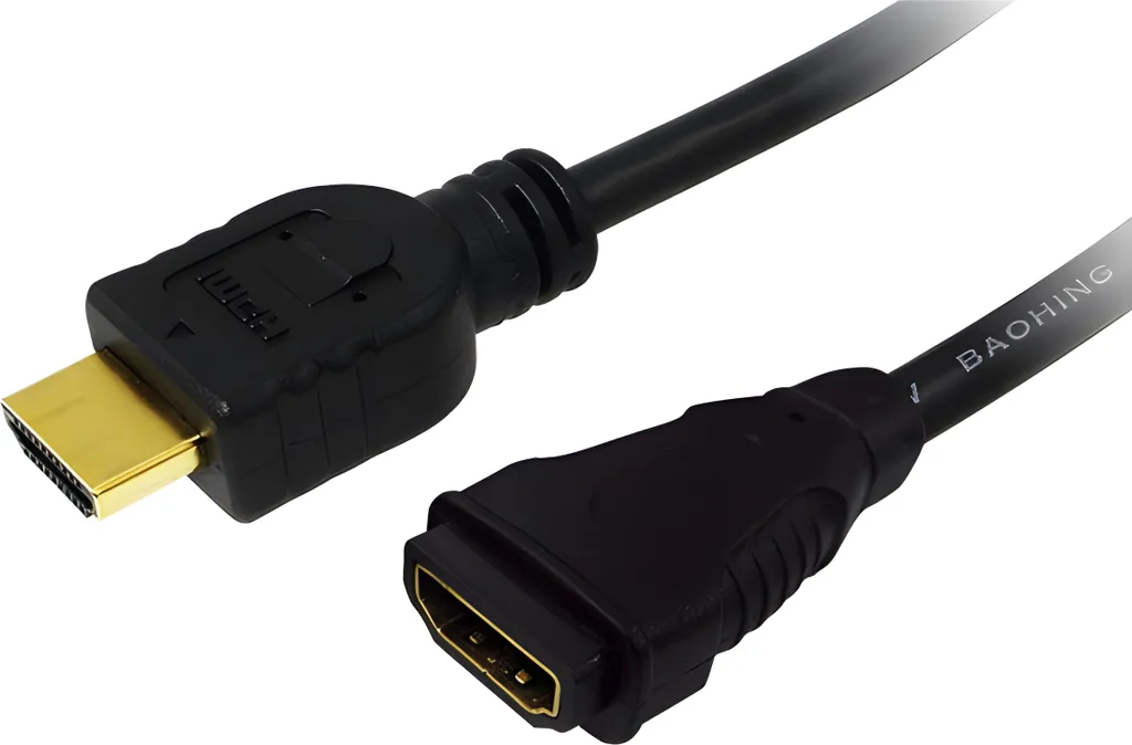 Prolunga LogiLink HDMI 1.4 High Speed 5m - Contatti Dorati Nero - 1