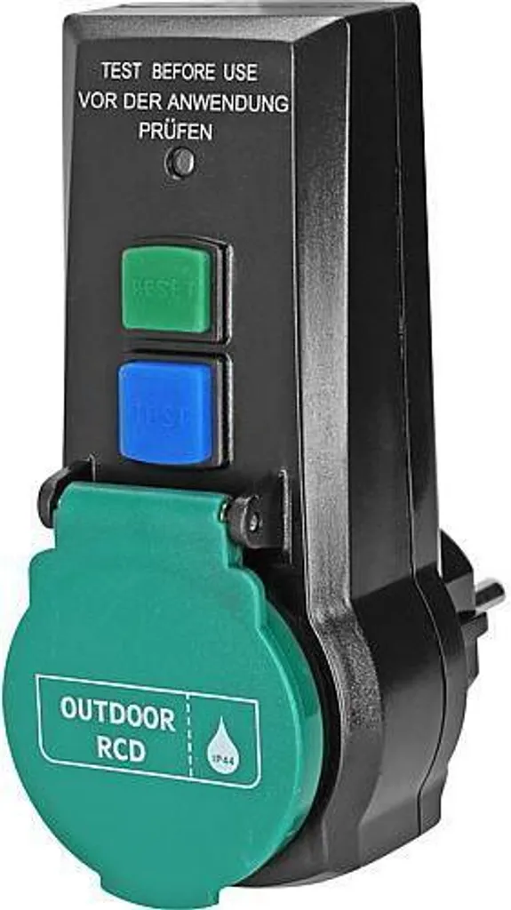 Adaptateur de protection différentiel intermédiaire RCD 30mA portable - 23