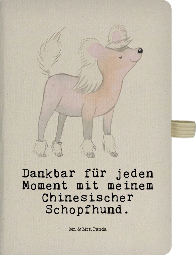 Mr. & Mrs. Panda Journal Chinesischer Schopfhund Moment - Transparent - Geschenk, hardcover notizbuch, Chinese Crested Dog, Kladde, Tagebuch, Adres...