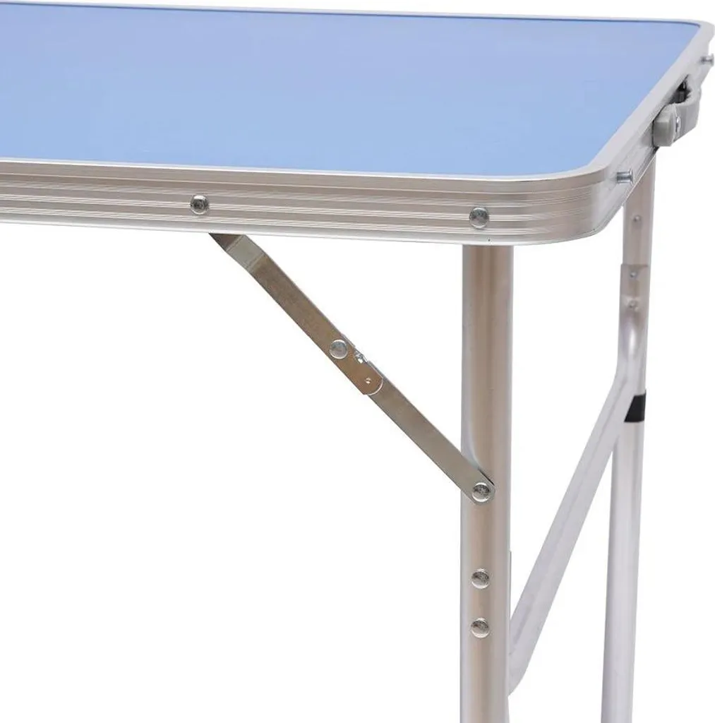 Mini Table de Tennis de Table Extérieure - Plateau Bleu MDF et Aluminium - 10