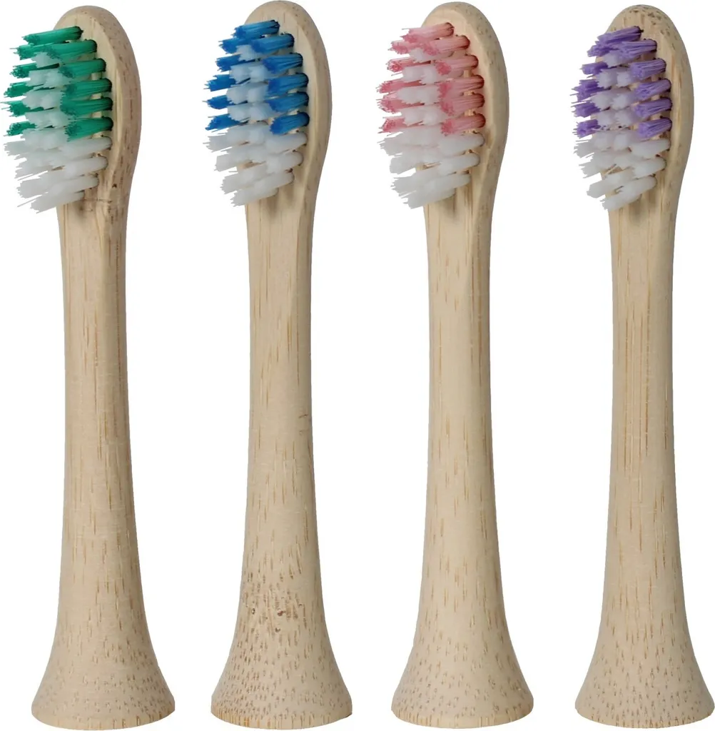KOMA NK09 : 4 têtes de brosse à dents en bambou pour Philips Sonicare