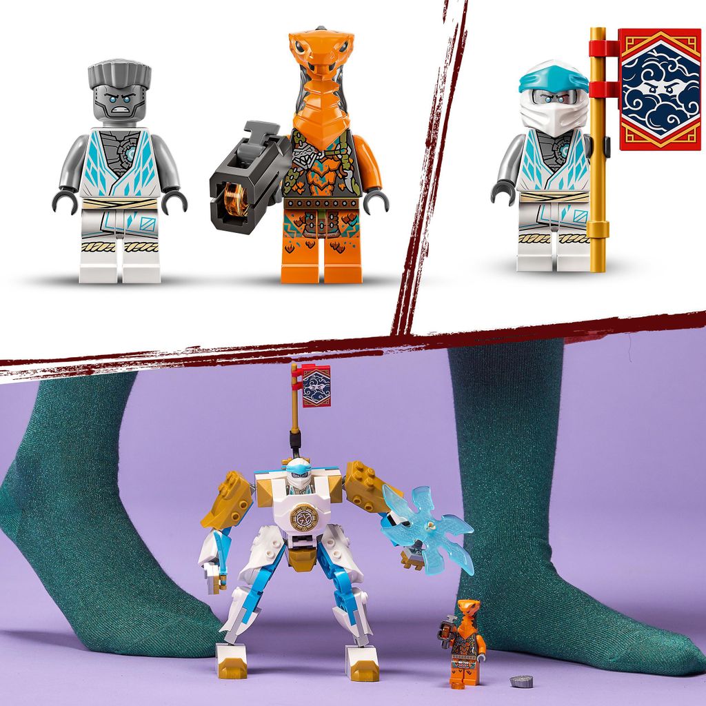 LEGO 71761 NINJAGO Zanes Power-Up-Mech EVO, Spielzeug ab 6 Produktbild 6