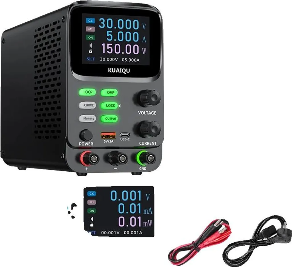 Alimentation pour réparation électronique 30V 5A avec monitoring de précision