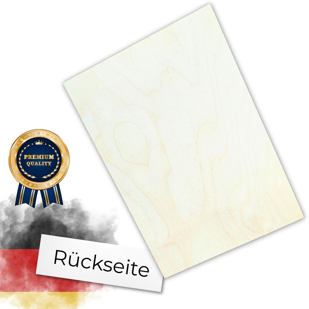 Sperrholz Birke 3mm - Premium Holzplatten für Lasercut, Produktbild 