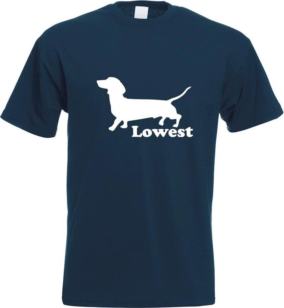 Kiwistar - T-Shirt - Navy - Lowest Motiv Bedruckt Funshirt Design Print - mit Motiv Bedruckt - Funshirt Design - Sport - Freizeit - Herren - M