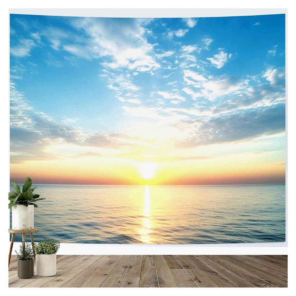 Wandbehang Natur 240x220, Wandteppich mit Naturmotiv für Kinderzimmer und Outdoor