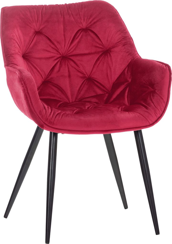 Stuhl HLO-CP88 Samt rot
