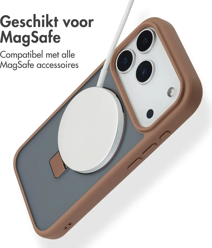 Custodia iPhone 17 Pro Marrone Accezz: Stile MagSafe e Comfort - 2