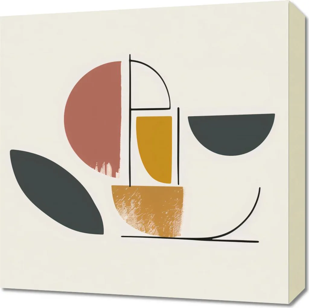 Quadro Astratto Sfera Barw 50x50 - Decorazione Parete Contemporanea