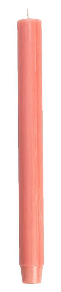 Bougies dîner rustiques, 2,6 x 30 cm, couleur corail, 1 Image du produit  Image générée par une IA