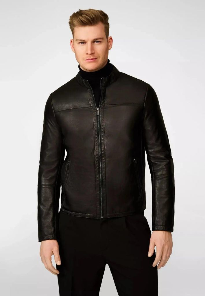 Herren Lederjacke Ricano TOMASO – Schwarz / XL