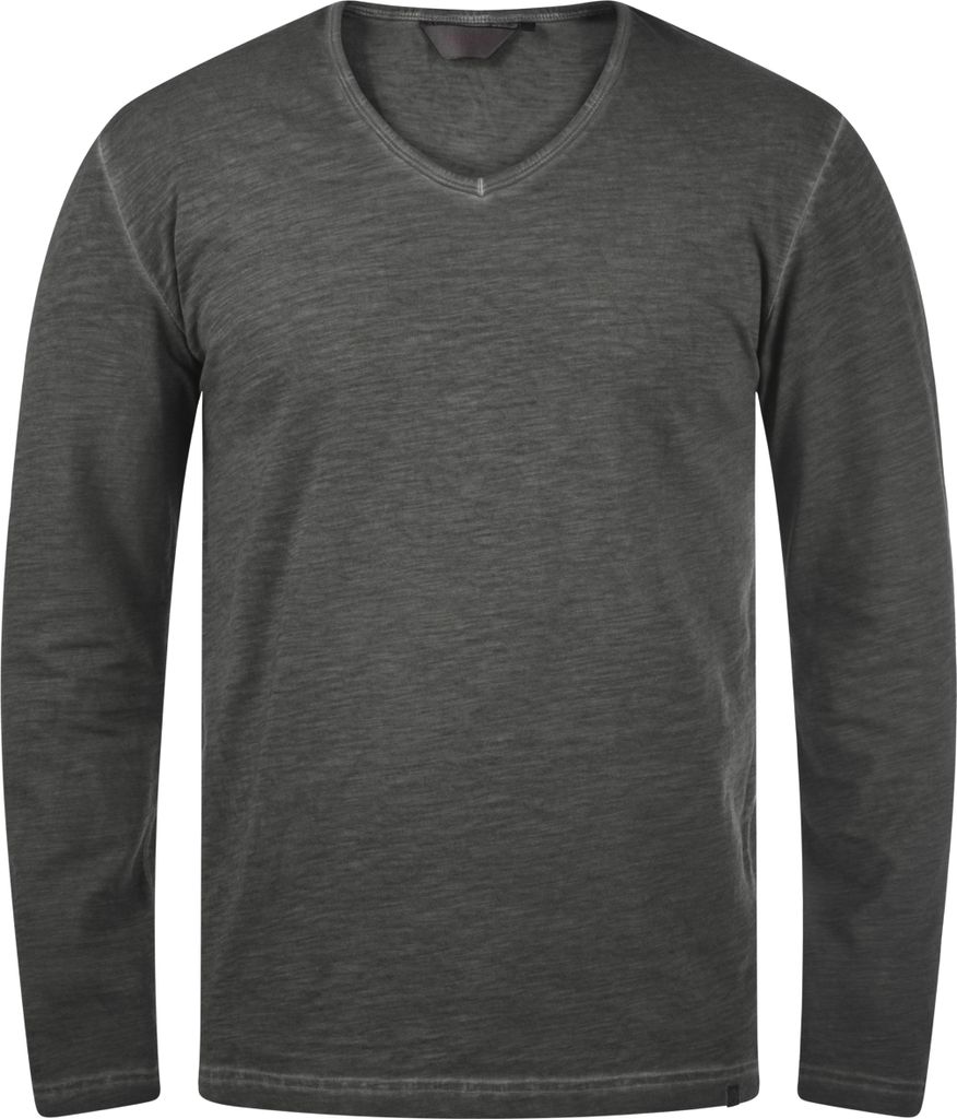 SOLID SDCornelio Herren Longsleeve Langarmshirt Shirt mit V-Ausschnitt
